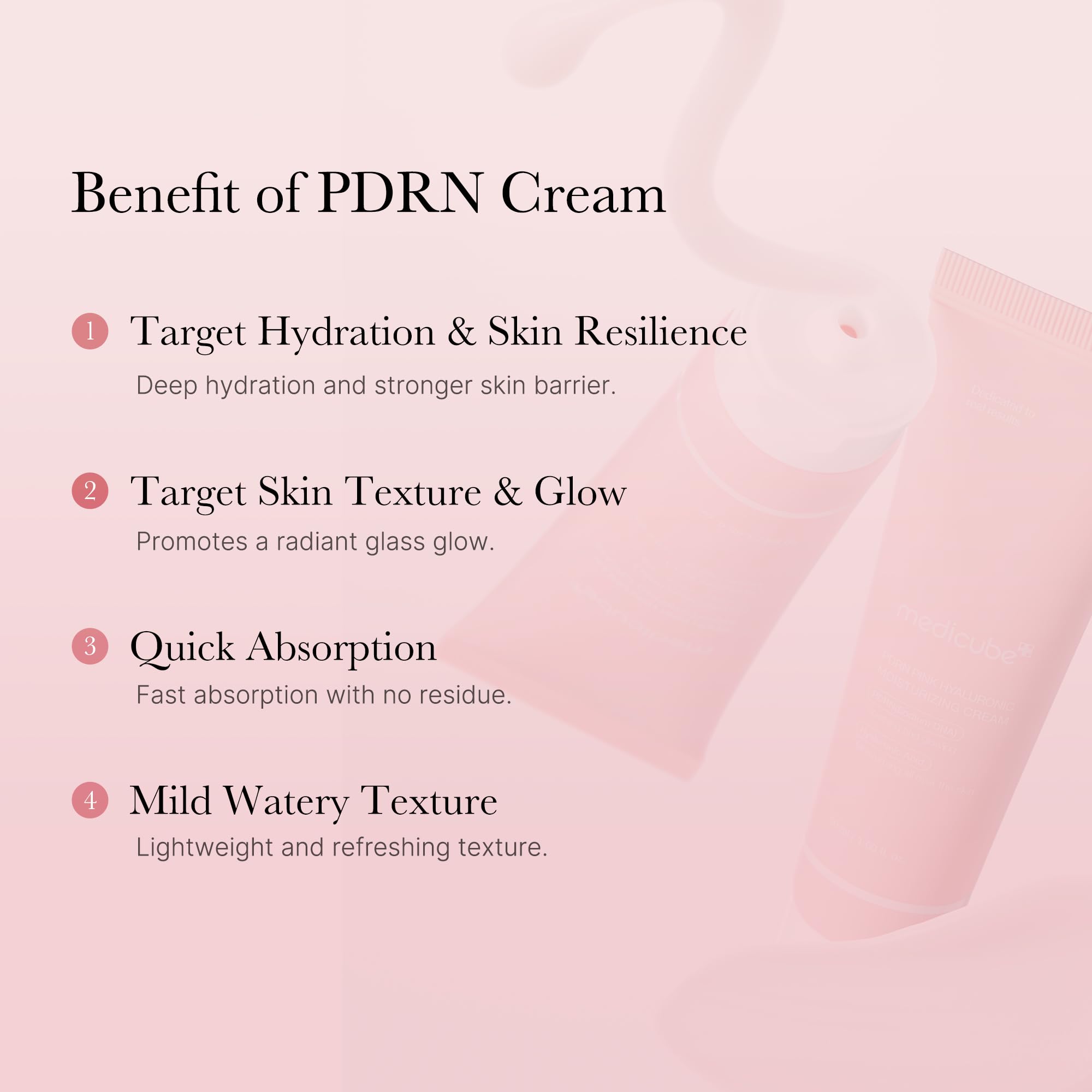medicube Salmon DNA PDRN Pink Hyaluronic Moisturizing Cream | Blemish Relief & Hydrating Care | Restores Skin Elasticity & Glow | Korean Skincare, Even Skin Tone & Pore Care | 50ml / 1.69 fl.oz.