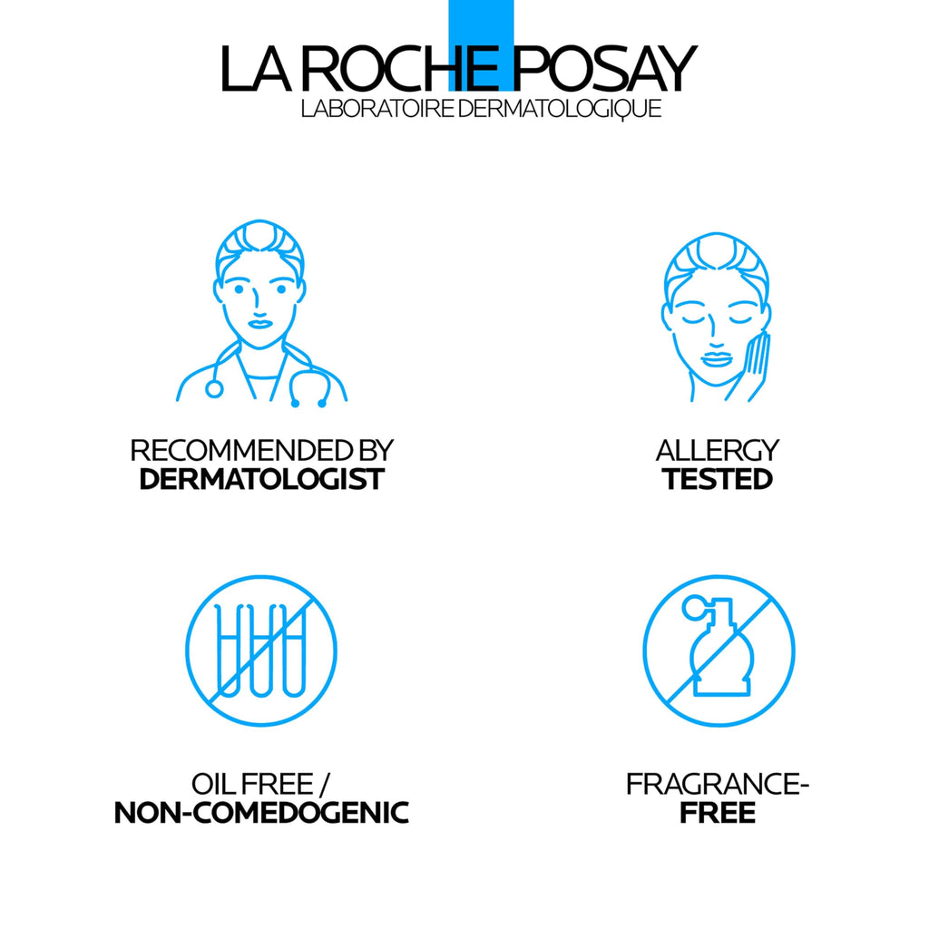 La Roche-Posay Toleriane Double Repair Matte Face Moisturizer, Daily Moisturizer For Oily Skin With Ceramide And Niacinamide For All Skin Tones, Oil Free, Non-Comedogenic, Available with SPF 30