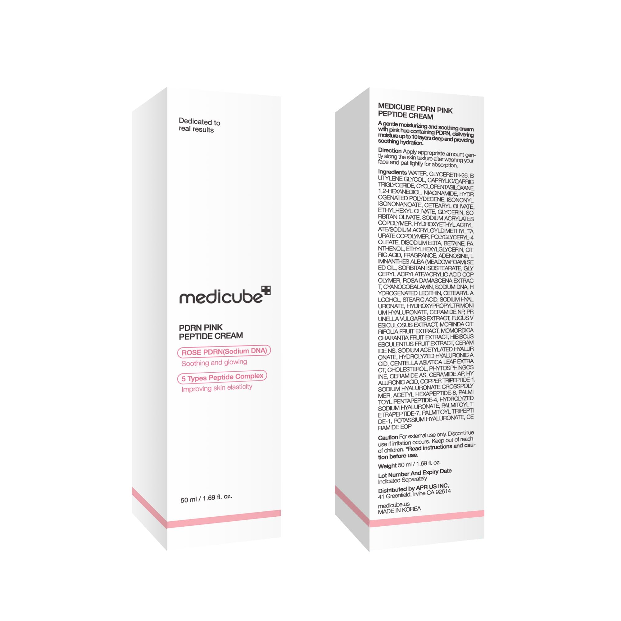 medicube Salmon DNA PDRN Pink Hyaluronic Moisturizing Cream | Blemish Relief & Hydrating Care | Restores Skin Elasticity & Glow | Korean Skincare, Even Skin Tone & Pore Care | 50ml / 1.69 fl.oz.
